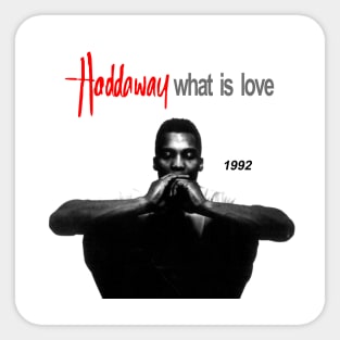 Haddaway - What is love dance music 90s Sticker